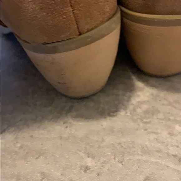 Brown Suede Knee High Boots - Picture 3 of 5